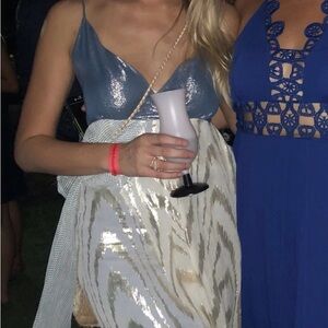 Gryphon Silver and Blue Dress